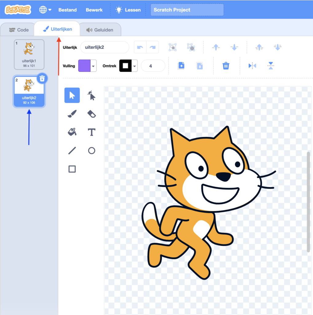 Uiterlijken van een Sprite