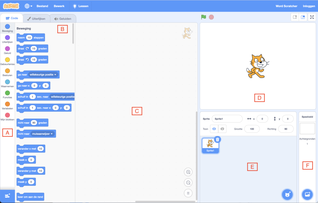 Scratch-programmeeromgeving