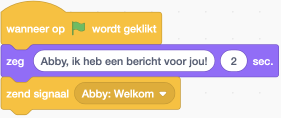 Een signaal versturen